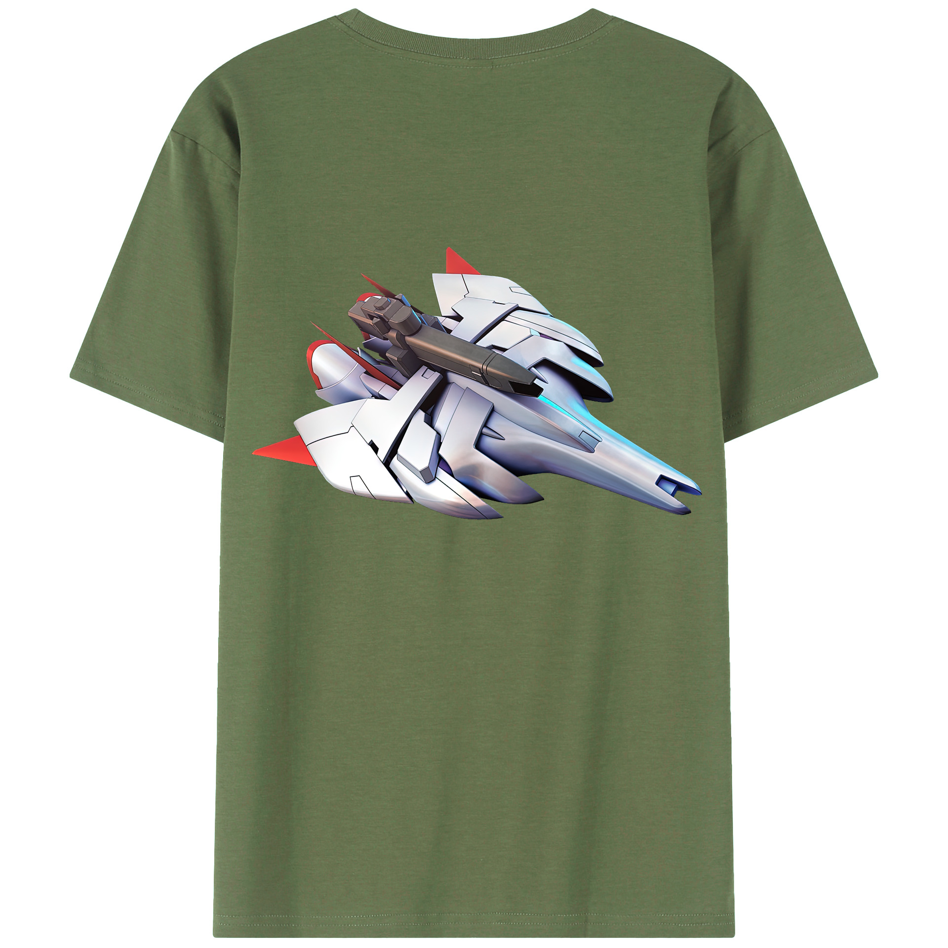 （画像用） 機動戦士ガンダム Mobile Suit Gundam 綿100％ メンズ半袖Tシャツ（バックプリント） 通気性